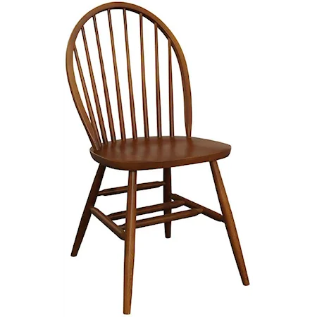 Bow Back Wood Chair